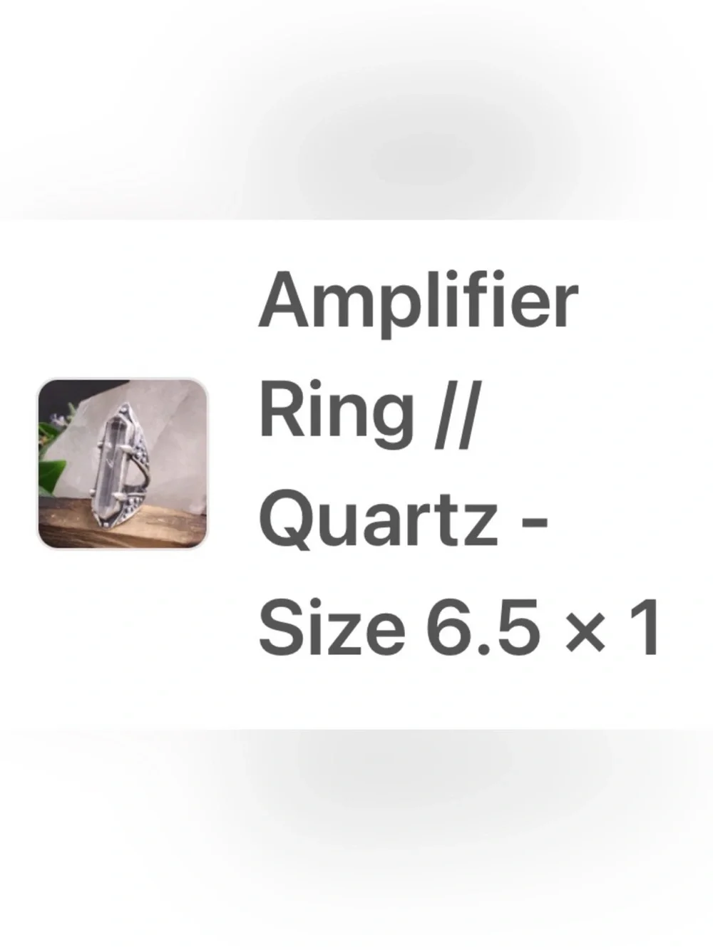 Acid Queen Jewelry Open Amplifier Ring, US 6.5 - Picture 16 of 16